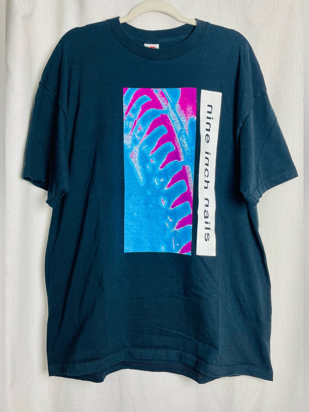 Nine Inch Nails NIN Shirt 2XL Black Pretty Hate Machine 1990 Band Tee